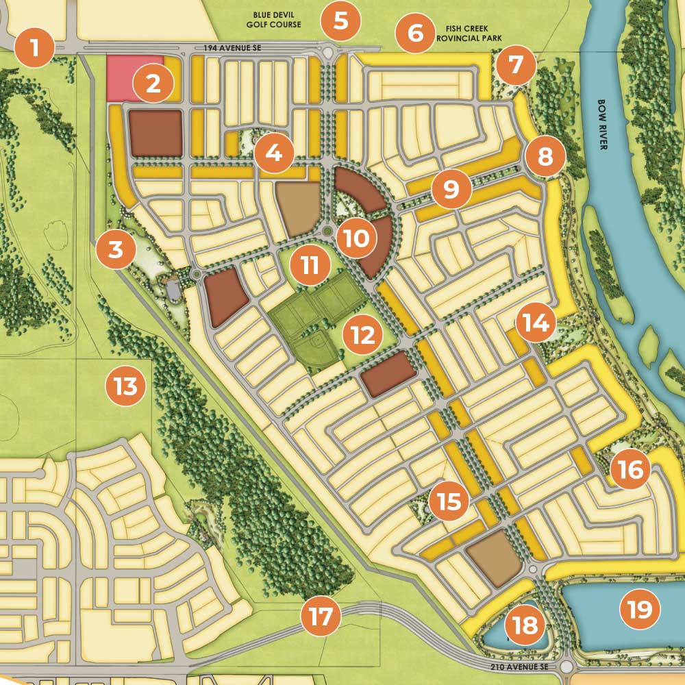 Wolf Willow Amenities Map