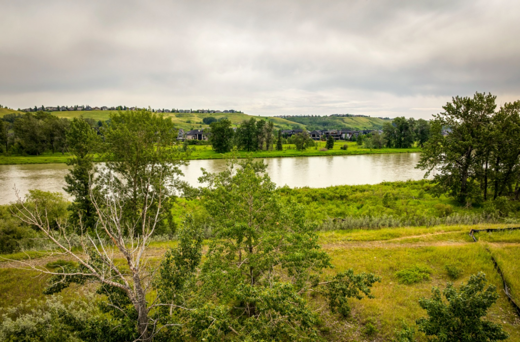 View of the Bow River from Fish Creek Park in SE Calgary