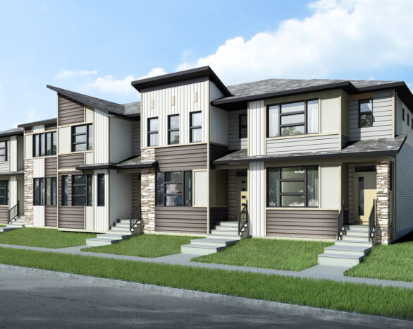 Townhome rendering in Wolf Willow