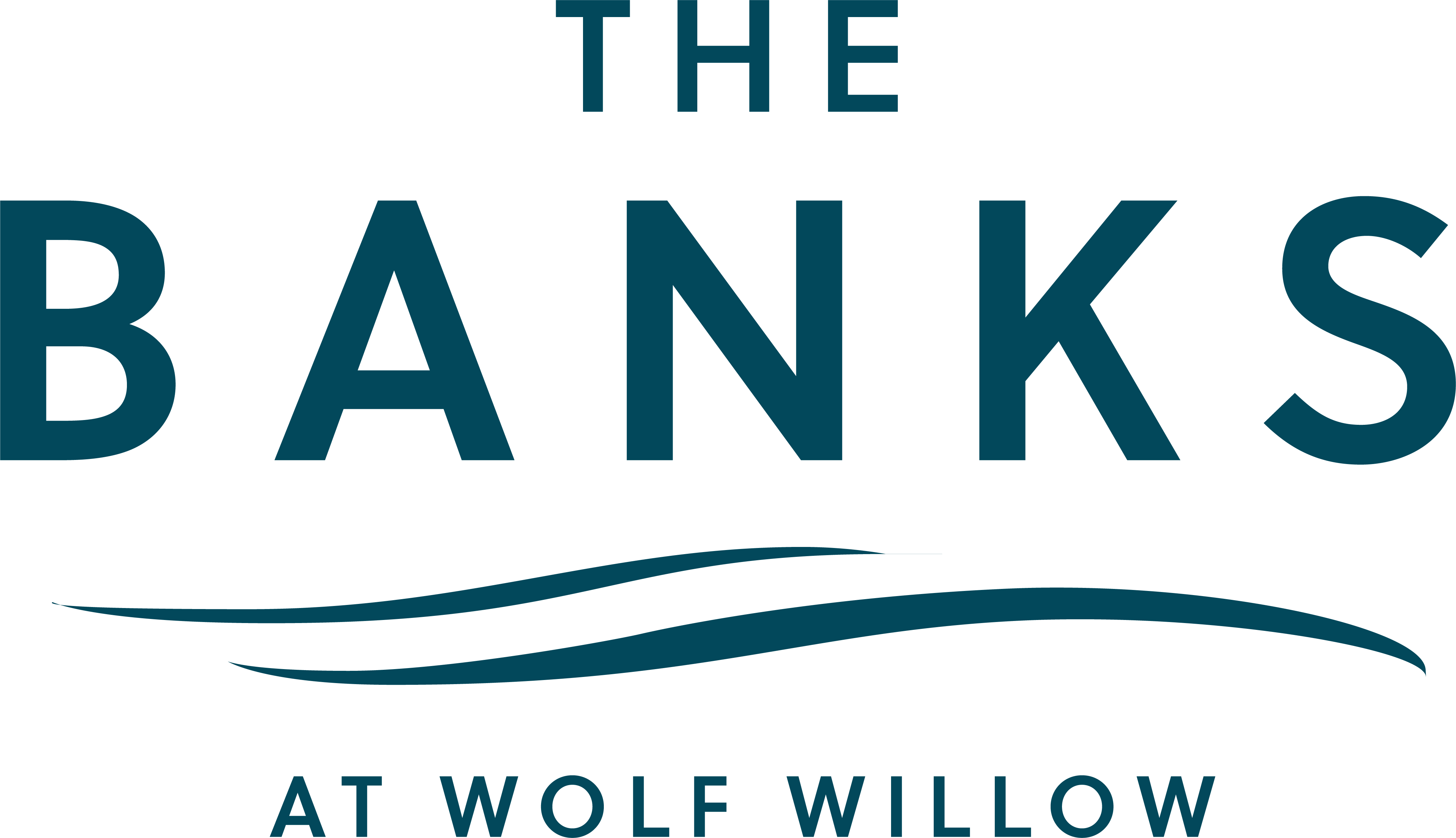 The Banks At Wolf Willow Blue Logo
