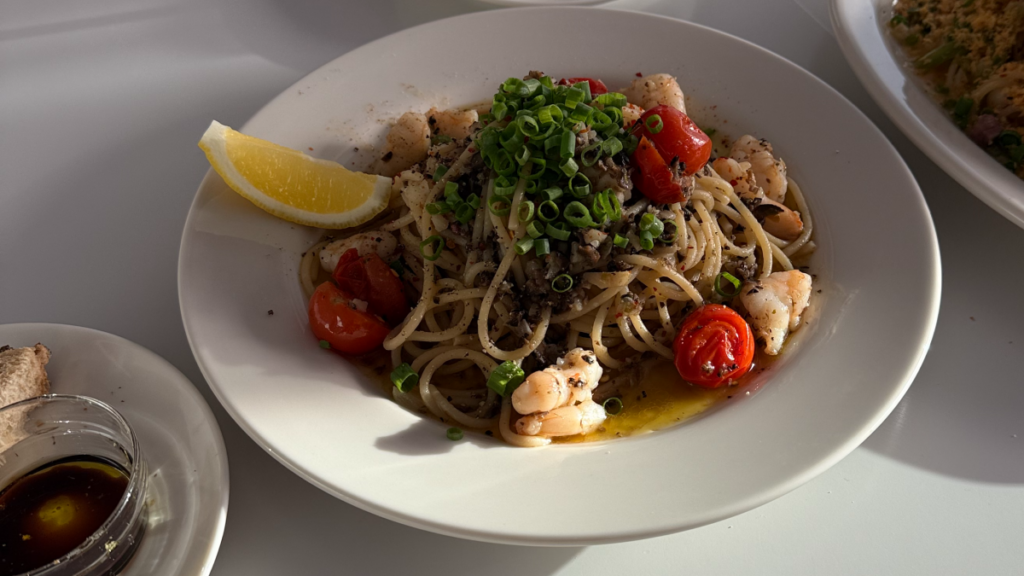 A plate of handmade pasta that you can enjoy at Aglio, an Italian restaurant in Shawnessy, South Calgary