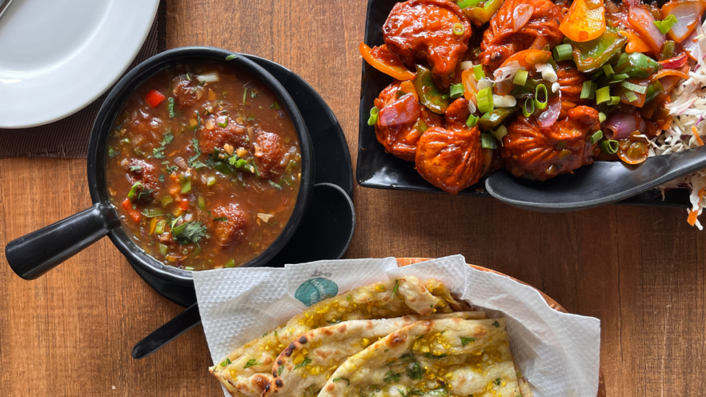 Himalayan cuisine featuring momos and curry that you can order at Taste of Himalayas, a Nepalese and Indian restaurant in Midnapore, South Calgary